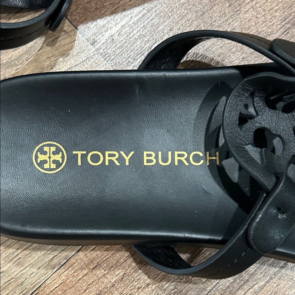 Tory Burch Black Cutout Sandals - Picture 2 of 9